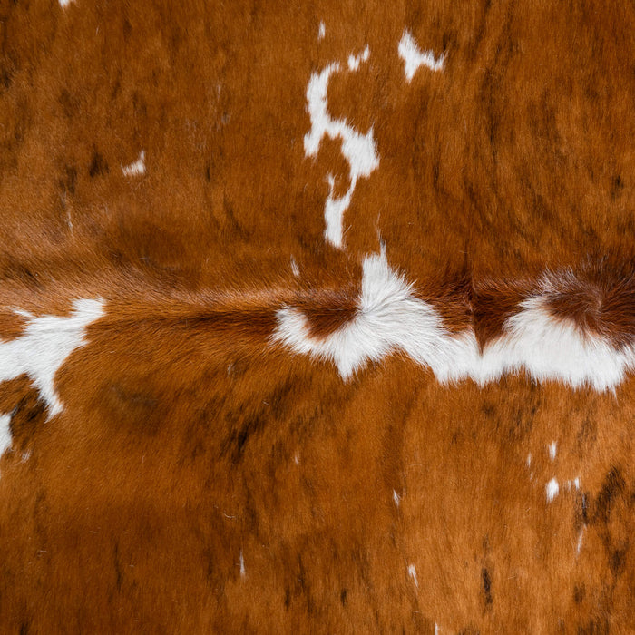 Tricolor Cowhide Rug Size 7'4" L x 6'10" W 8191