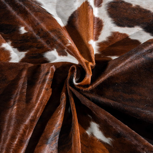 Tricolor Cowhide Rug Size 7'11" L x 6'9" W 8198