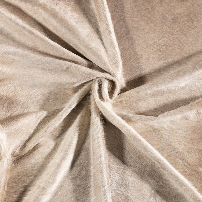 Brazilian Champagne Cowhide Rug Size 7'10" L x 6'8" W 6182