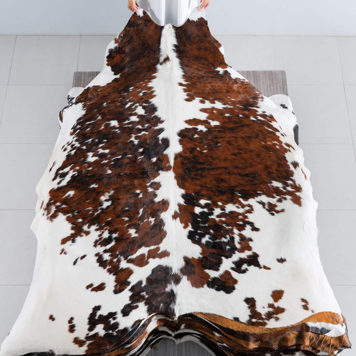 Tricolor Cowhide Rug Size 8'3" L x 7'2" W 8212