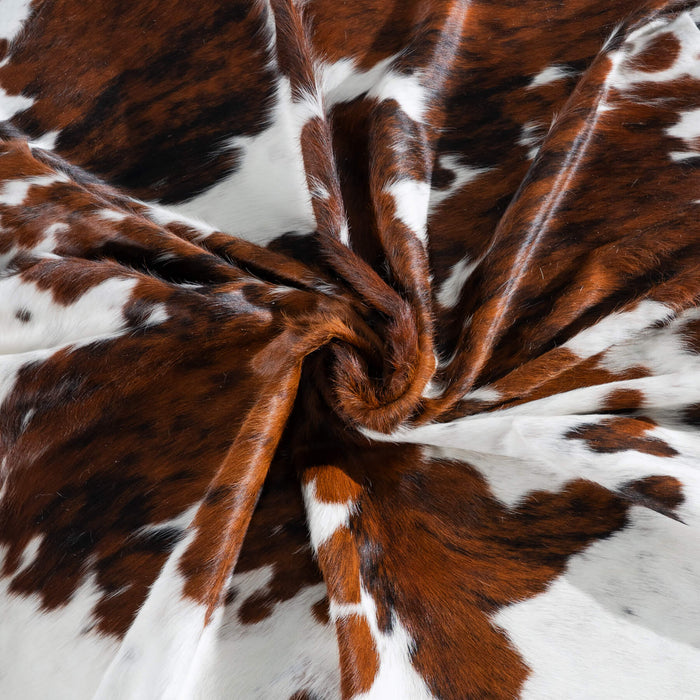 Tricolor Cowhide Rug Size 7'9" L x 7'5" W 8215