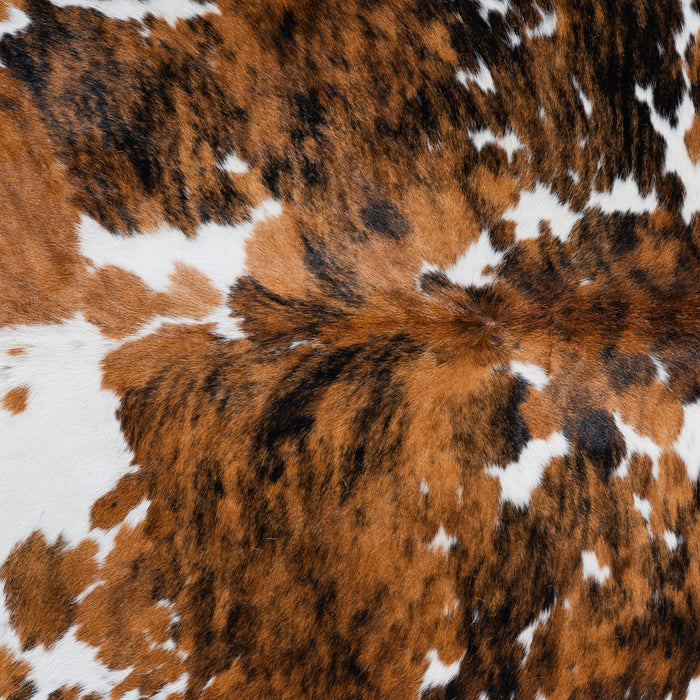 Tricolor Cowhide Rug Size 7'4" L x 6'9" W 8235