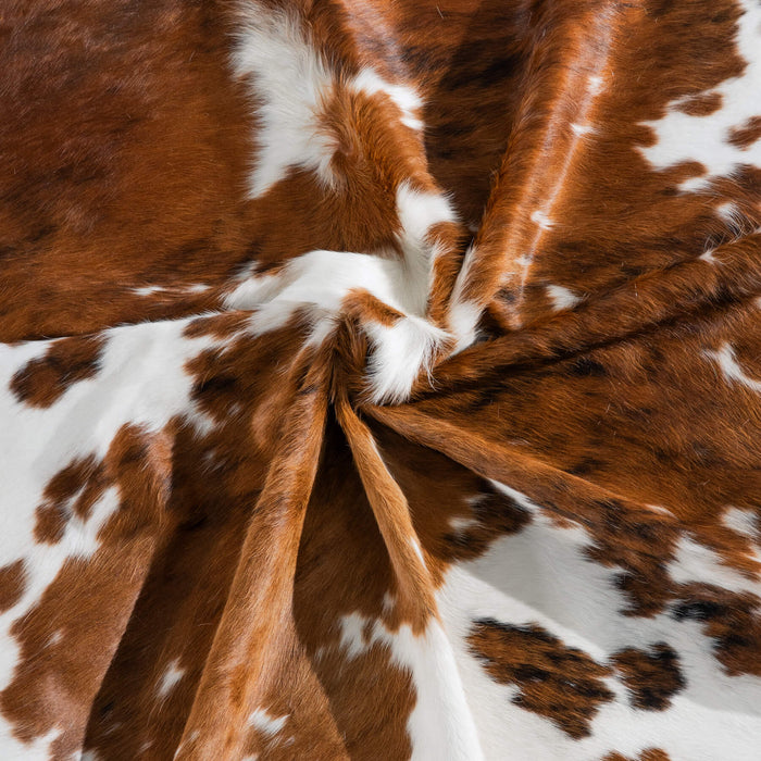 Tricolor Cowhide Rug Size 7'1" L x 6'6" W 8237