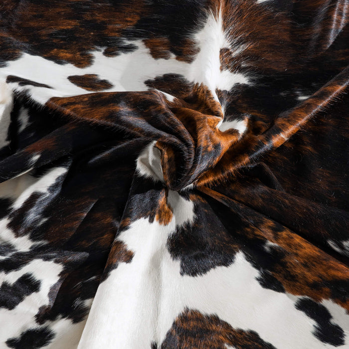 Tricolor Cowhide Rug Size 8'11" L x 6'9" W 8247
