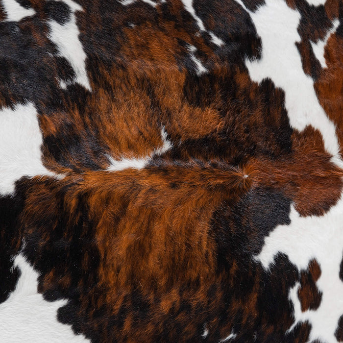 Tricolor Cowhide Rug Size 7'7" L x 6'9" W 8257