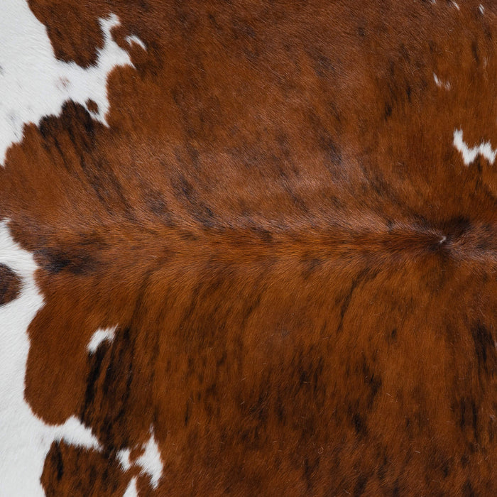 Tricolor Brindle Mix Cowhide Rug Size 7'2" L x 7'0" W 8263