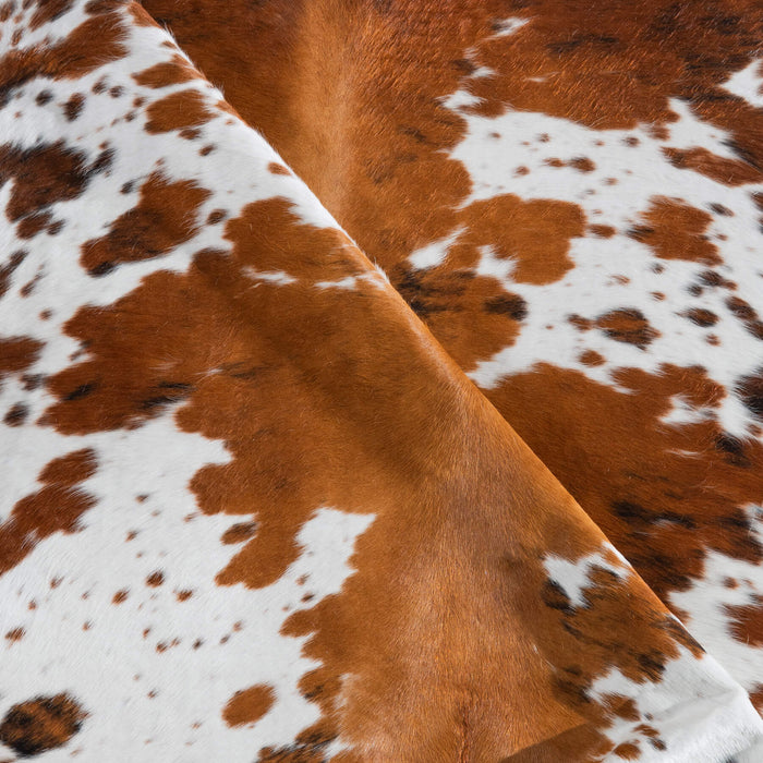 Tricolor Cowhide Rug Size 7'4" L x 6'8" W 8275