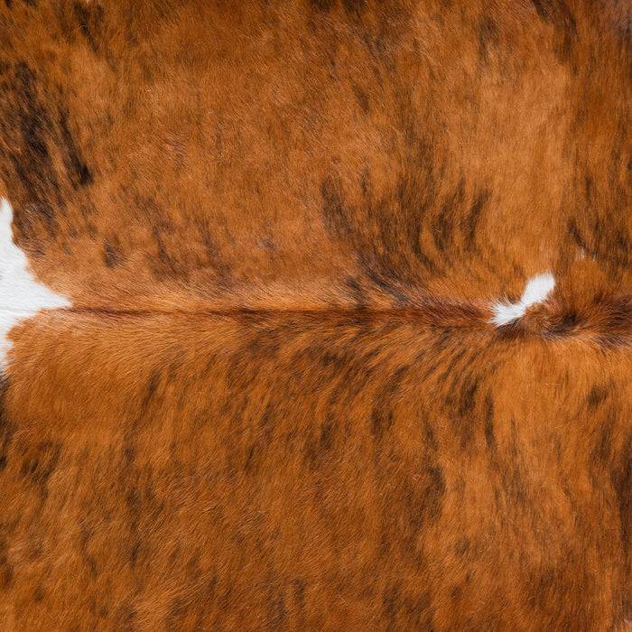 Tricolor Brindle Mix Cowhide Rug Size 7'10" L x 7'2" W 8277