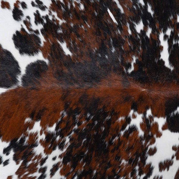 Tricolor Cowhide Rug Size 7'10" L x 7'0" W 8278