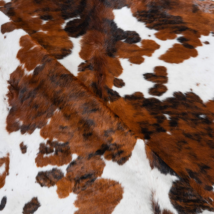 Tricolor Cowhide Rug Size 7'10" L x 7'0" W 8289