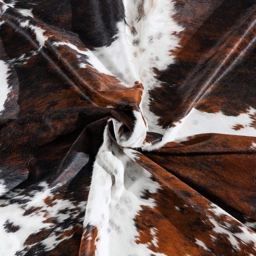 Tricolor Cowhide Rug Size 8'2" L x 7'0" W 8295