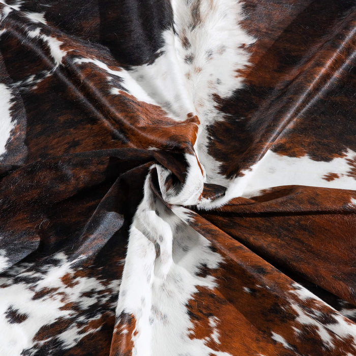 Tricolor Cowhide Rug Size 8'2" L x 7'0" W 8295