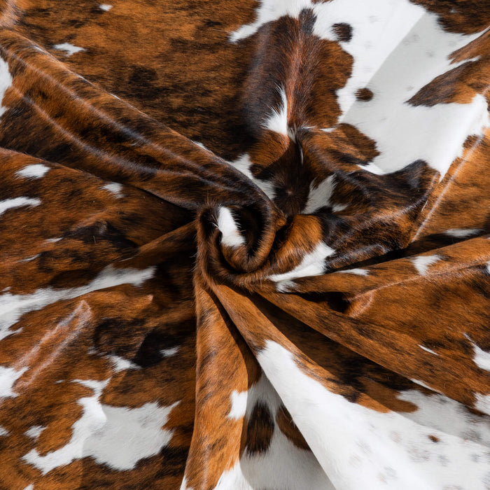 Tricolor Cowhide Rug Size 8'7" L x 7'7" W 8297