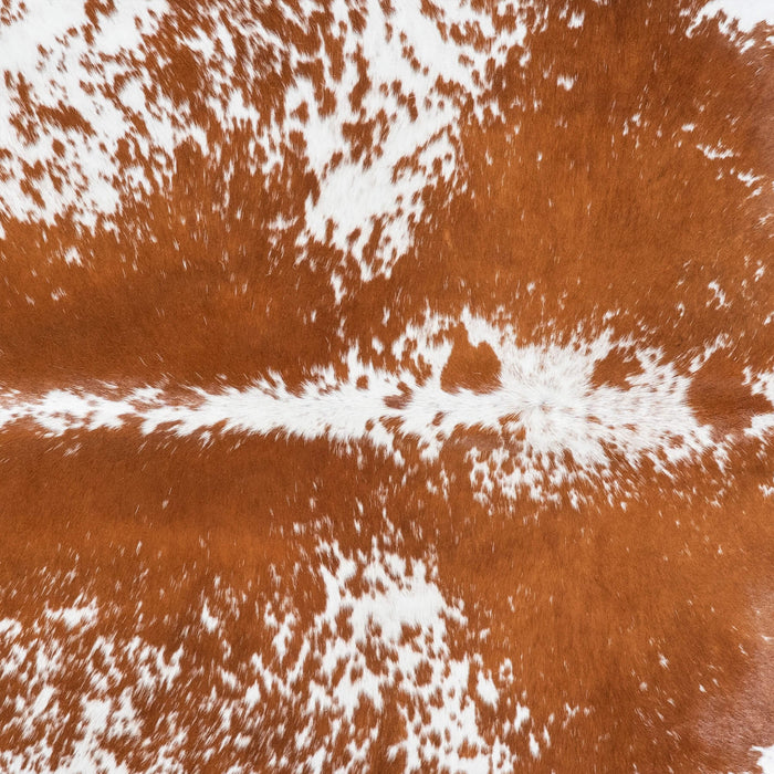 Brazilian Brown and White Cowhide Rug Size 8'0" L x 7'4" W 8313