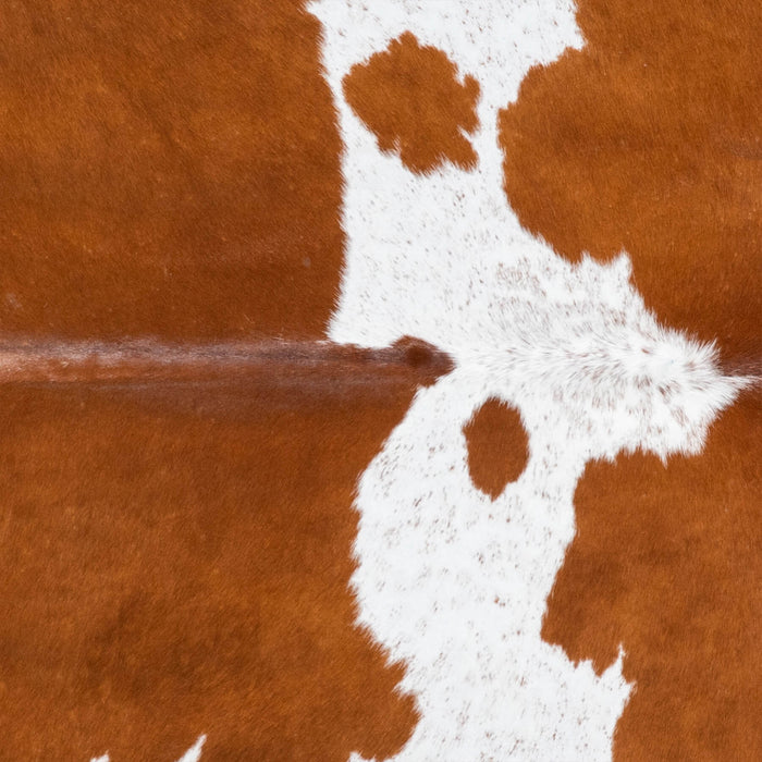 Brazilian Brown and White Cowhide Rug Size 7'5" L x 6'9" W 8314