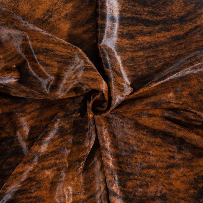 Brazilian Brindle Cowhide Rug Size 7'11" L x 7'0" W 8327