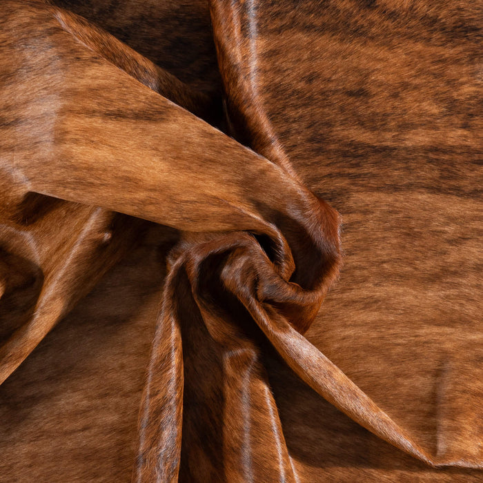 Brazilian Brindle Cowhide Rug Size 7'3" L x 6'7" W 8336