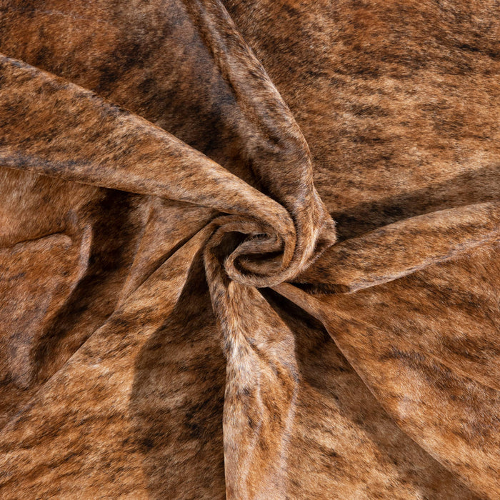 Brazilian Brindle Cowhide Rug Size 7'11" L x 7'0" W 8337