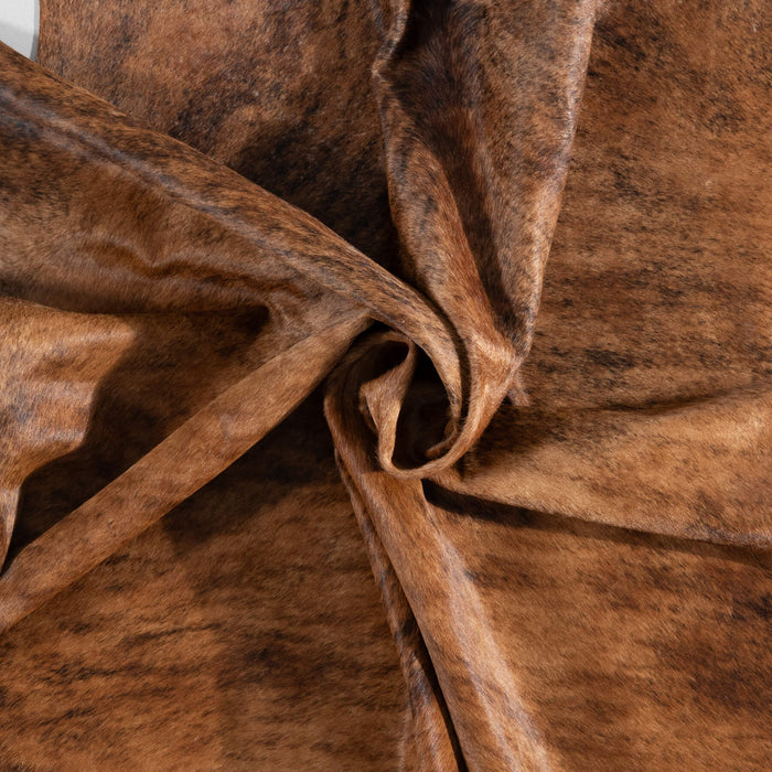 Brazilian Brindle Cowhide Rug Size 7'5" L x 6'9" W 8339