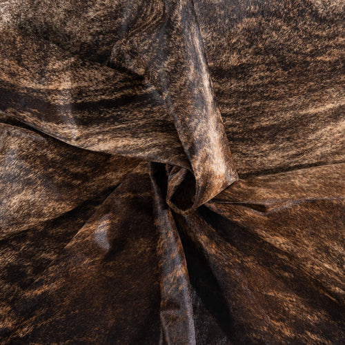 Brazilian Brindle Cowhide Rug Size 7'3" L x 6'2" W 8340