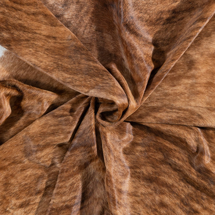 Brazilian Brindle Cowhide Rug Size 7'4" L x 6'6" W 8344