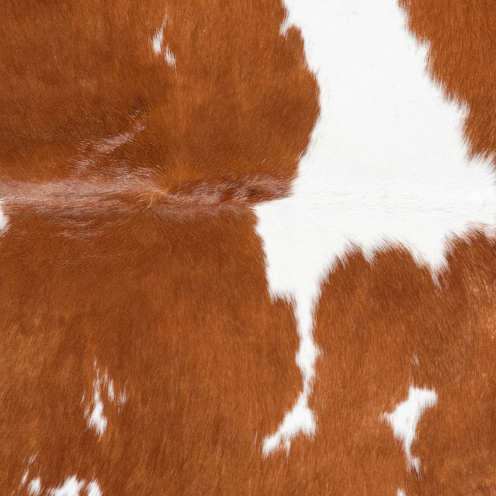 Brazilian Brown and White Cowhide Rug Size 6'6" L x 5'9" W 8362