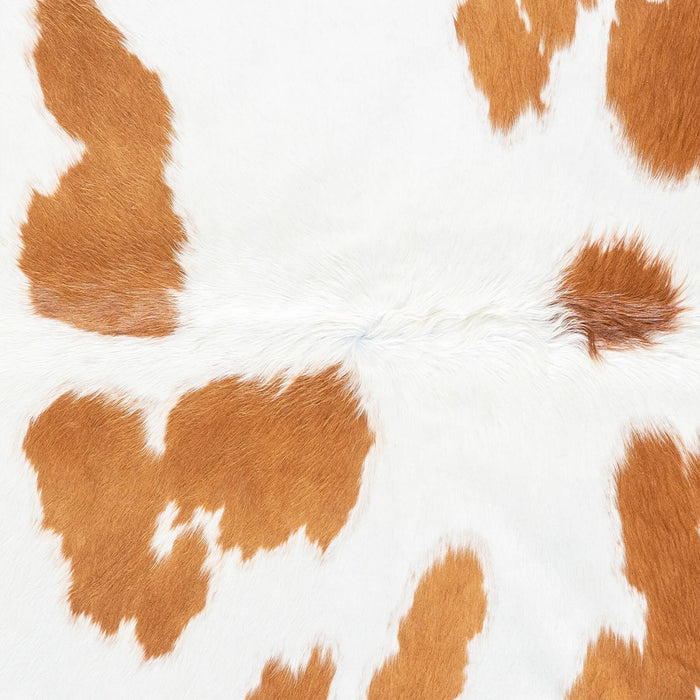 Brazilian Brown and White Cowhide Rug Size 6'11" L x 6'3" W 8365