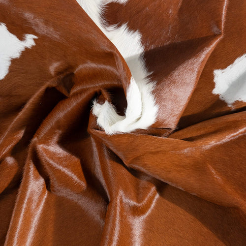 Brazilian Hereford Cowhide Rug Size 7'7" L x 6'5" W 8398