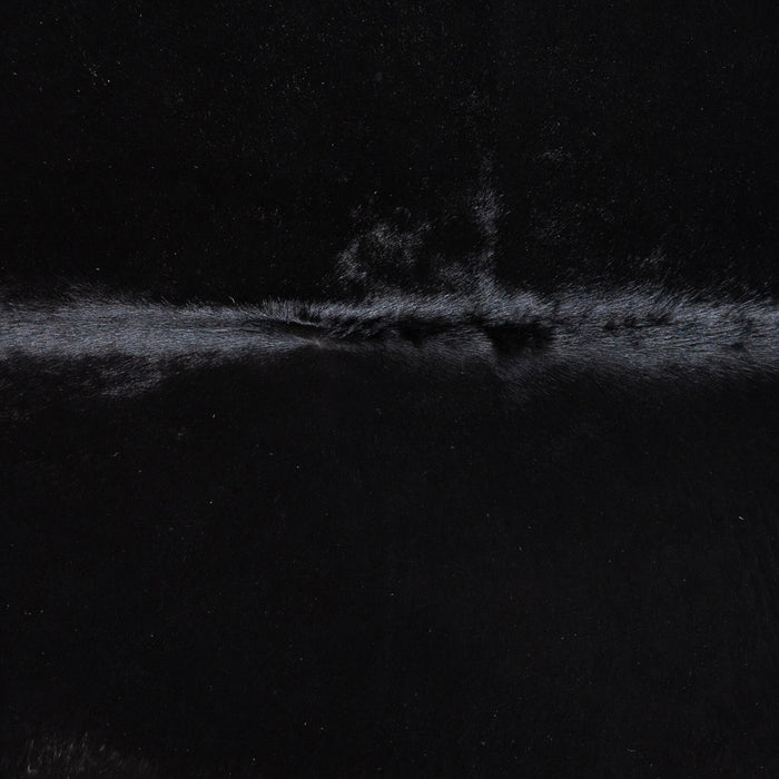 Brazilian Solid Black Cowhide Rug Size 6'0" L x 4'10" W 8452
