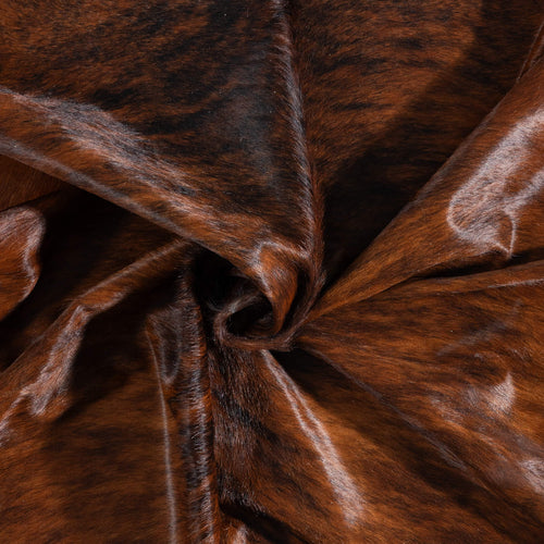 Brazilian Brindle Cowhide Rug Size 7'5" L x 7'1" W 8470