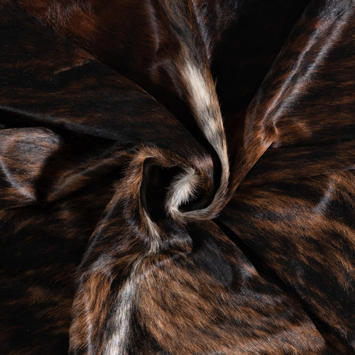 Brazilian Brindle Cowhide Rug Size 8'0" L x 6'10" W 8472