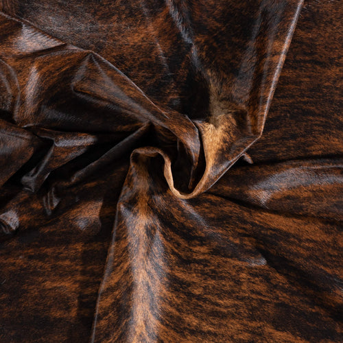 Brazilian Brindle Cowhide Rug Size 7'6" L x 7'0" W 8474