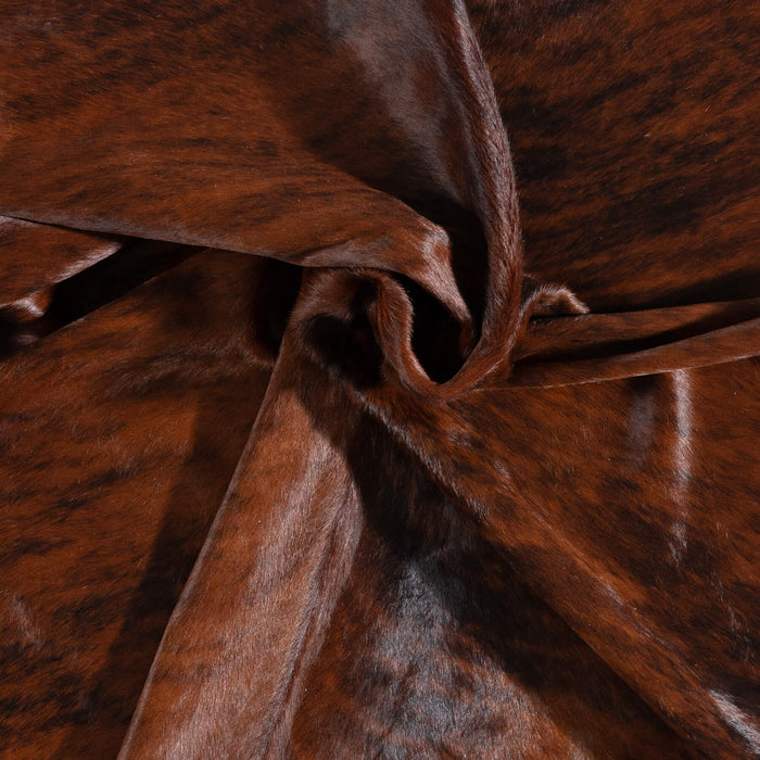Brazilian Brindle Cowhide Rug Size 7'3" L x 6'10" W 8476