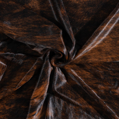Brazilian Dark Brindle Cowhide Rug Size 7'9" L x 7'1" W 8487