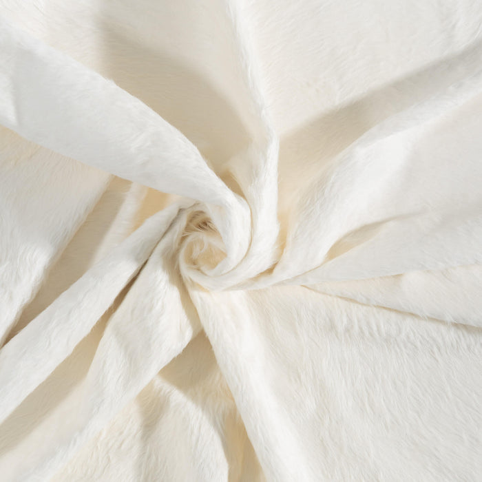 Brazilian White Cowhide Rug Size 8'7" L x 7'4" W 8500