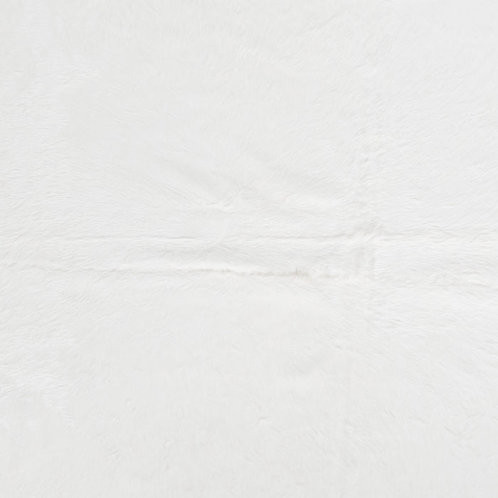 Brazilian White Cowhide Rug Size 7'10" L x 7'1" W 8501