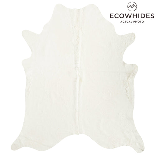 Brazilian Off White Cowhide Rug Size 8'0" L x 7'1" W 8502