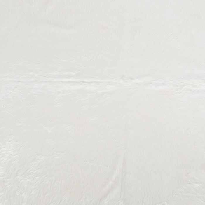 Brazilian White Cowhide Rug Size 7'2" L x 6'0" W 8506