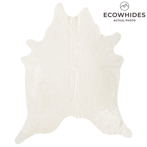 Brazilian Off White Cowhide Rug Size 7'11" L x 6'7" W 8507
