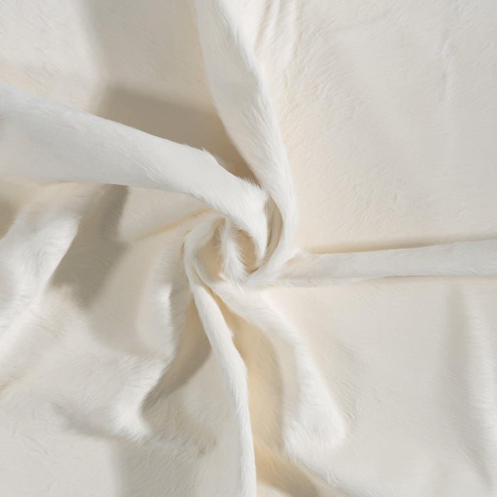 Brazilian White Cowhide Rug Size 8'1" L x 7'1" W 8508