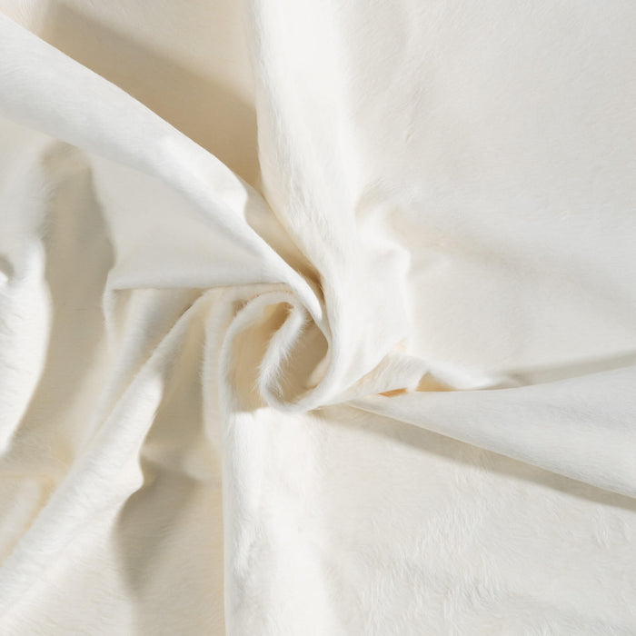 Brazilian White Cowhide Rug Size 6'10" L x 6'6" W 8509