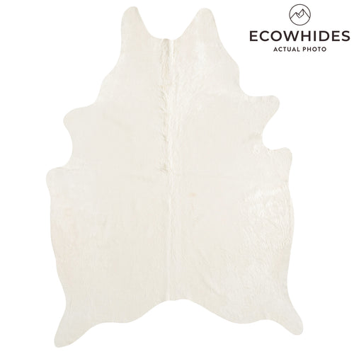 Brazilian Off White Cowhide Rug Size 7'10" L x 5'9" W 8510