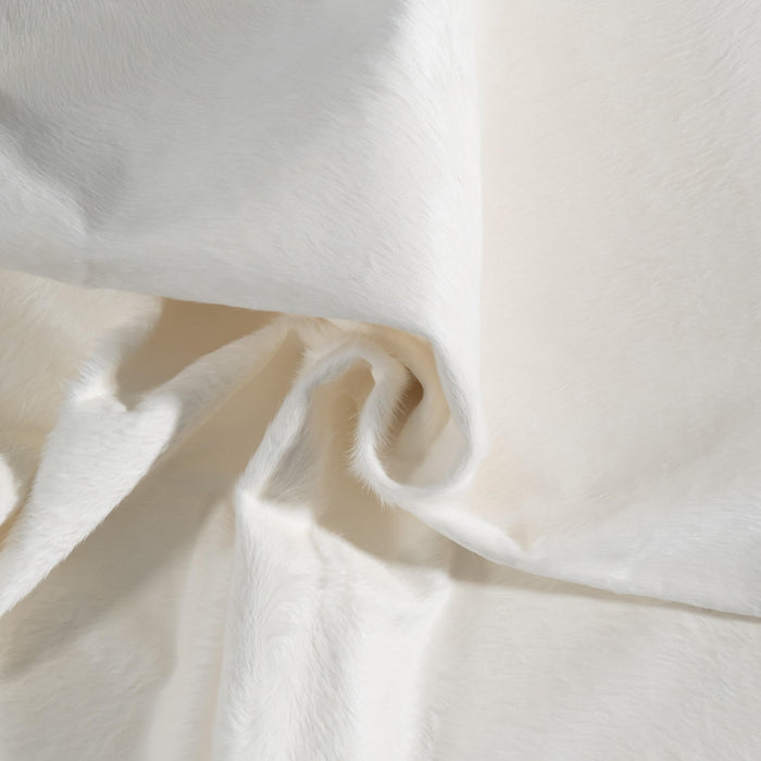 Brazilian White Cowhide Rug Size 7'5" L x 5'10" W 8511