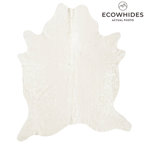 Brazilian Off White Cowhide Rug Size 7'3" L x 5'11" W 8512