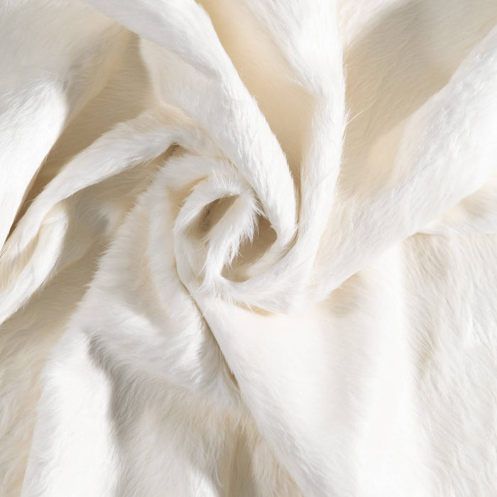 Brazilian White Cowhide Rug Size 7'3" L x 5'11" W 8512
