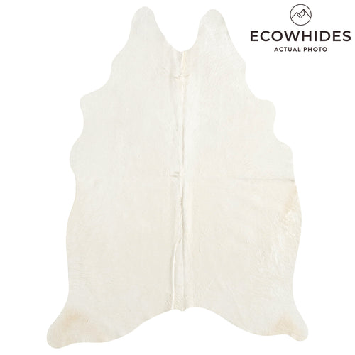 Brazilian Off White Cowhide Rug Size 7'5" L x 5'9" W 8513
