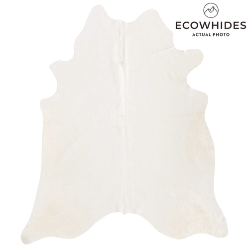 Brazilian Off White Cowhide Rug Size 7'3" L x 6'4" W 8514