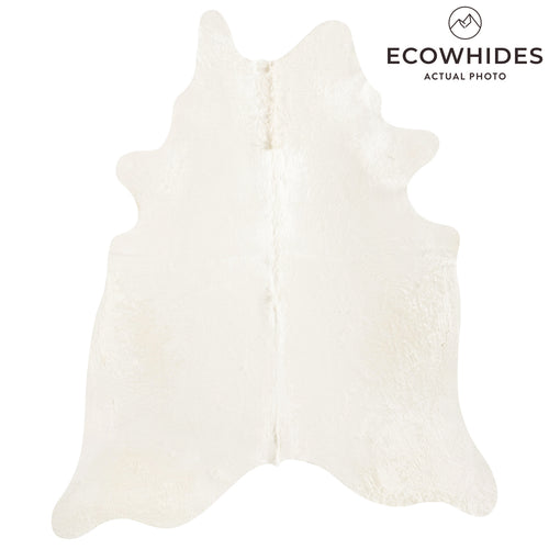 Brazilian Off White Cowhide Rug Size 7'7" L x 6'5" W 8515