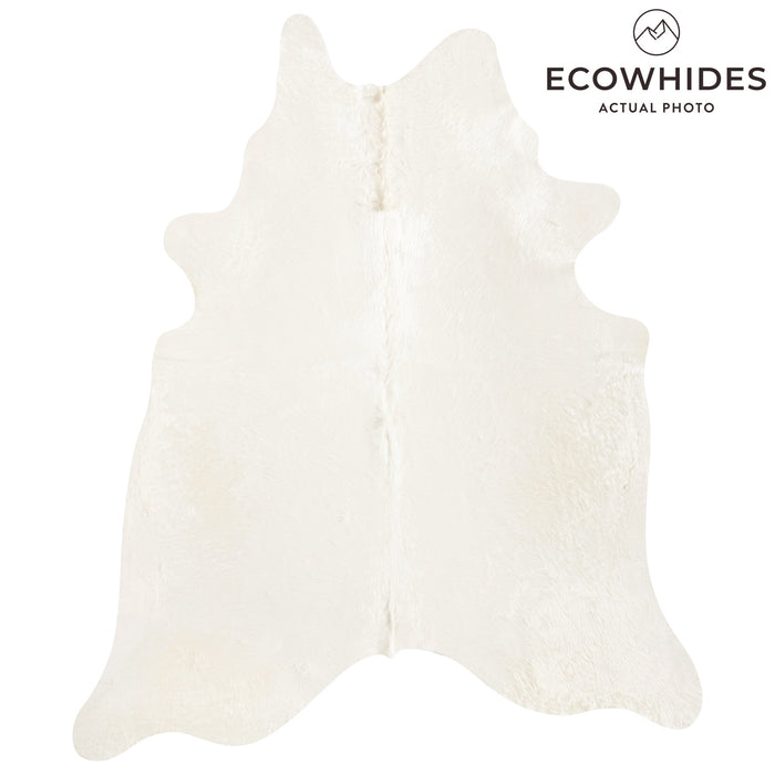 Brazilian Off White Cowhide Rug Size 7'7" L x 6'5" W 8515