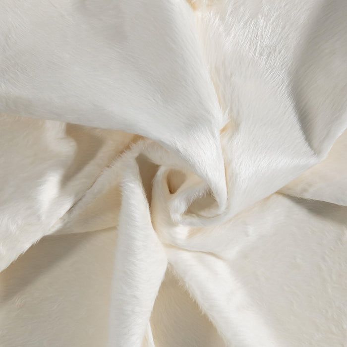 Brazilian White Cowhide Rug Size 7'7" L x 6'5" W 8515